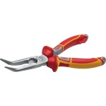 Knipex 26 26 200 T Půlkulaté kleště s břity VDE s připevňovacím okem 200mm / úzké ploché kleště /40° / délka čelistí:73m (26 26 200 T)