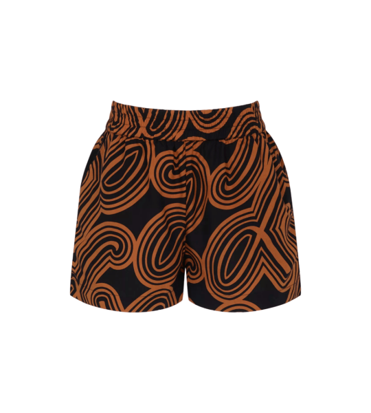 Dámské šortky Beach MyWear SHORTS 01 pt BROWN hnědé M004 TRIUMPH BROWN