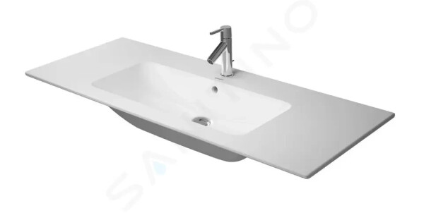 DURAVIT - ME by Starck Umyvadlo nábytkové 1230x490 mm, bez otvoru pro baterii, alpská bílá 2336120060