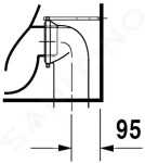 DURAVIT - Starck 2 Stojící klozet, 370x570 mm, bílá 2128090000