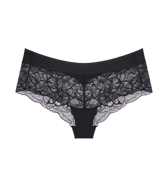 Dámské kalhotky Body Make-Up Illusion Lace Shorty - BLACK - černé 0004 - TRIUMPH BLACK 44