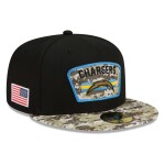 New Era Pánská kšiltovka Los Angeles Chargers NFL 2021 On-Field Salute to Service 59FIFTY Fitted Velikost: 7 1/4