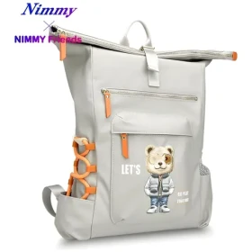 Nimmy CoolCute 2.0 Bear šedá / Batoh / na notebook / silikon (N-KM-DNBB-011)
