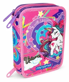 MITAMA Triplo Uni Dream / Školní penál plný / třípatrový / 47 ks / na zip (64977)