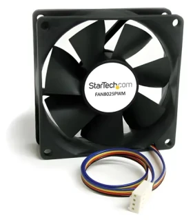 StarTech Ventilátor do PC skříně 80 mm černý / Ventilátor / 80x80x25 mm / PWM / Molex 4-pin (FAN8025PWM)