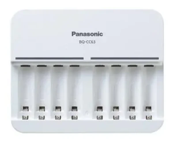 Panasonic BQ-CC63E Eneloop Smart nabíječka / pro AA x 1-8 Baterií a AAA x 1-8 Baterií (BQ-CC63E)