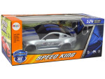 Mamido Sportovní auto na dálkové ovládání RC speed king stříbrné