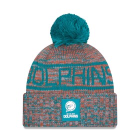 New Era Pánská zimní čepice Miami Dolphins NFL Throwback 2025 Sideline Sport Knit
