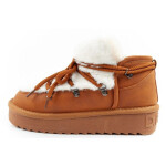 D.Franklin dámské sněhové boty zimní módní kožešina zateplené hnědé pro kotníkové dámské 38