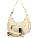 Trendy dámská koženková kabelka na rameno Tricia, žlutá