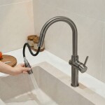 REA - Kuchyňská baterie Fresh vysoká Titan REA-B7202