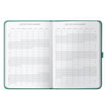 Busy B Denní diář Dual Day a Page Green A5 – 2026/27, zelená barva, papír