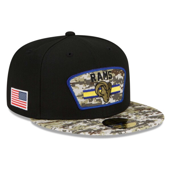 New Era Pánská kšiltovka Los Angeles Rams NFL 2021 On-Field Salute to Service 59FIFTY Fitted Velikost: 7 1/4
