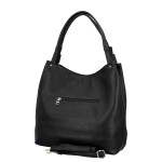 Trendy dámská koženková kabelka na rameno Tiara, černá