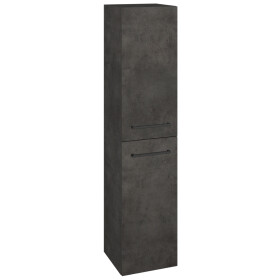 Dřevojas - Vysoká skříň s košem na prádlo DOS SVD2K 35 - D16 Beton tmavý / Úchytka T06 / D16 Beton tmavý / Pravé 210625HP