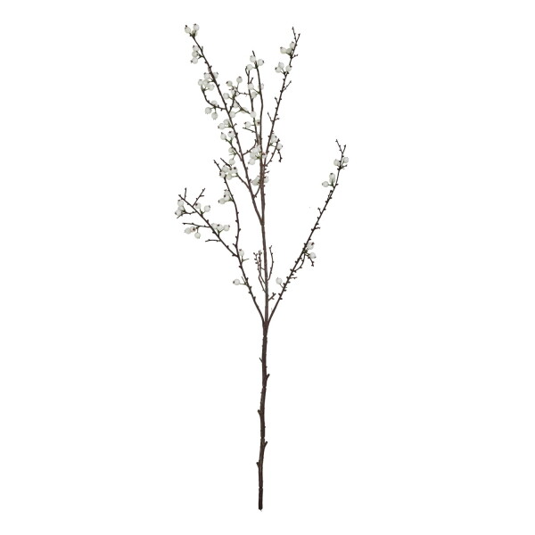 House Doctor Umělá dekorativní větvička Decor White 97 cm, bílá barva, plast