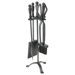 STREND PRO 221378 Sada krbového nářadí – 4 díly, černý povrch, 60cm, Homefire FT24B