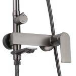 REA - Sprchový set s baterií 150mm STORM Gun Grey REA-P9534