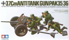 Tamiya 3 7Cm Antitank Gun PAK 35/36 35035 1:35