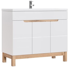 COMAD - Skříňka pod umyvadlo 100cm 3 dvířka BALI bílá 5907611647509