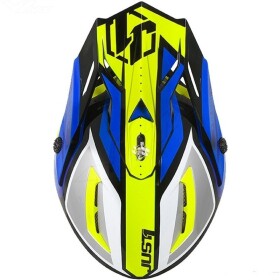 Kšilt Just1 J38 Blade modro/fluo žluto/černý - uni
