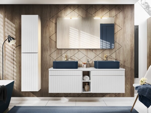 COMAD - Umyvadlo na desku KAMA 60, tmavě modrá 5907611655283