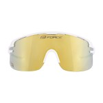 Brýle FORCE EPIC, bílé, žluté zrcadlové sklo