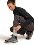 Dámské merino turistické ponožky ICEBREAKER Wmns Hike+ Light Crew 2 Pack, Blizzard Heather/Alloy velikost: 38-40 (M)
