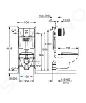 GROHE - Solido Set předstěnové instalace, klozetu Bau Ceramic a sedátka softclose, tlačítko Start, chrom 39419000