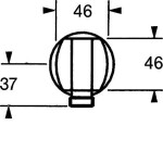 HANSA - Jet Nástěnný přípojný oblouk, chrom 04460100