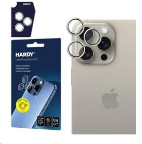 3mk HARDY Lens Protection Pro skla na fotoaparát pro Apple iPhone 15 Pro Max Natural (5903108573382)