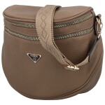 Trendy dámská koženková ledvinko-kabelka Senta, hnědá