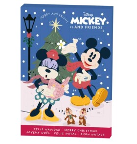 Adventní kalendář Mickey Mouse mléčná čokoláda 50g