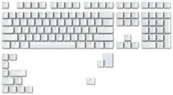 Glorious GMMK ABS Doubleshot V2 UK bílá / Klávesy pro klávesnici GMMK / ABS / UK Layout / Cherry MX(+) (GLO-KC-ABS-UKKIT-W)