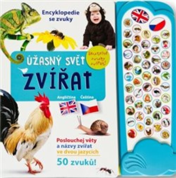 Úžasný svět zvířat - Encyklopedie se zvuky (anglicky+česky)