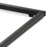 Odkládací stůl, MDF deska, dekor divoký dub, černý kov