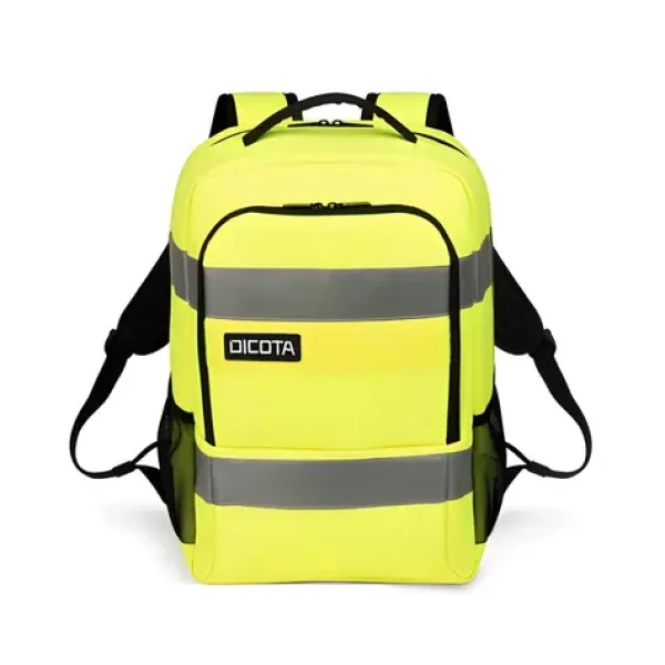 DICOTA Backpack HI-VIS Base žlutý / Batoh s kapsou na notebook / 24 l / rPET (P20471-17)