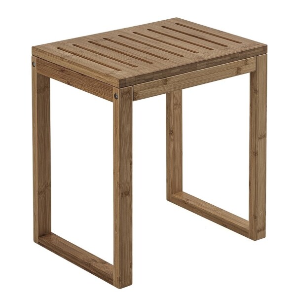 Gedy - HIMALAYA koupelnová stolička, 39,5x44,3x29,5cm, bambus 3072