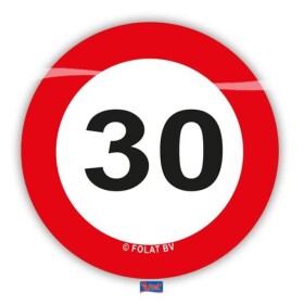 Ptakoviny.cz Konfety na stůl XL Dopravní značka 30 let - 48 ks