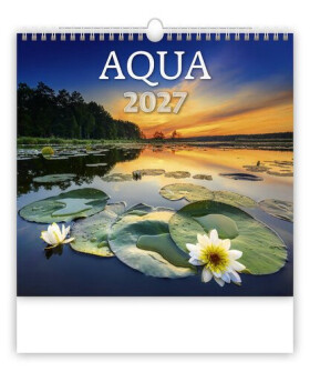 Kalendář nástěnný 2027 - Aqua