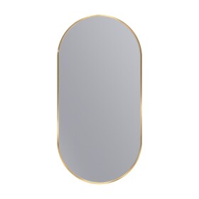 Erga Oval, oválné zrcadlo 45x90cm, zlatý rám, ERG-V01-OVAL-4590-GD