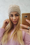 Fleecová čepice Edyta K298 béžová UNI