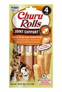 Churu Dog Rolls Joint Supp.Chick.wraps Chicken 4x12g