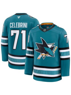 Fanatics Pánský dres San Jose Sharks NHL Macklin Celebrini #71 Premium Home Velikost: 54 (XL)