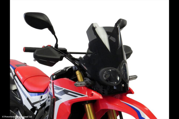 Honda Crf 250 Rally 17-20, Crf 300 Rally 21-26 Adventure sports plexi štít Powerbronze 380mm - červená