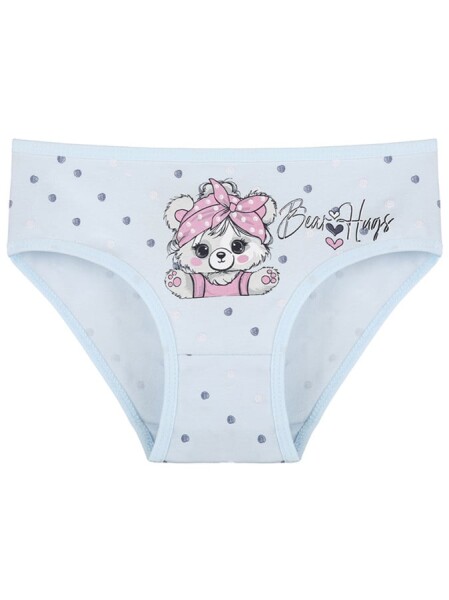 EVONA a.s. Dívčí kalhotky K840 BEAR HUGS MODRÁ - K 840 E-BEARHUGS MODRÁ 110