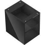 MEXEN - Box-A otevřená skříňka s policí 35, černá lesk 91AX2-0350-470-0-70