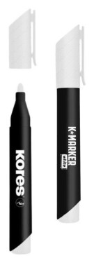 Kores kreativní popisovač K-Marker White, kulatý hrot (blistr)