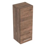 GEBERIT - Selnova Square Boční horní skříňka 85x33x30 cm, 1 dvířka, ořech hickory 501.278.00.1