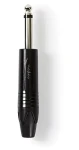 Nedis Jack konektor 6.35 mm (M) černý poniklovaný (COTP23900BK) / Konektor / Pájecí / Přímý (COTP23900BK)